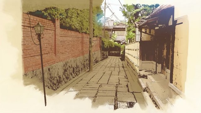 North alley of Ishi-no-kōji